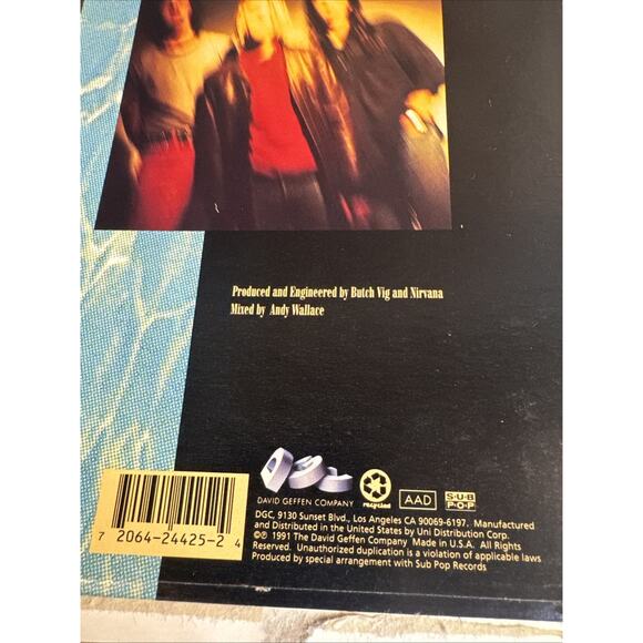 Nirvana Nevermind EMPTY *No Disc* CD Long Box ORIGINAL - Picture 4 of 5